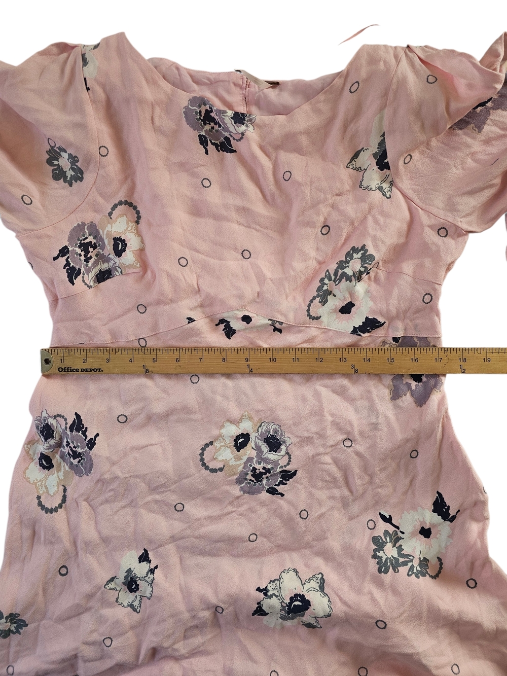Free People Pink Floral Long Sleeve Mini Dress - Picture 6 of 10